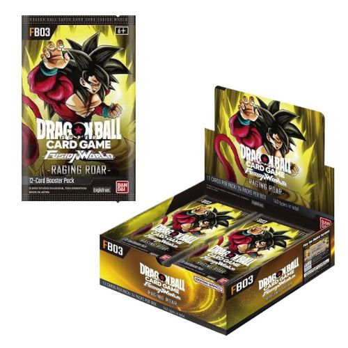 BANDAI NAMCO Dragon Ball – Super Card Fusion World (Raging Roar) FB03 – Carte Collezionabili – In bustina (12x7cm) da 12 carte In Espo da 24 pz…x24